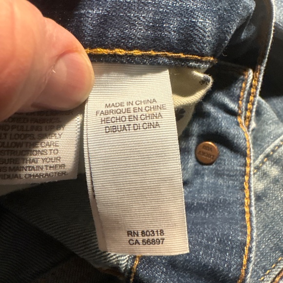 Men’s LUCKY BRAND Denim Blue Jeans size 33 waist 32 Leg, model is 221 Straight. - Picture 7 of 7